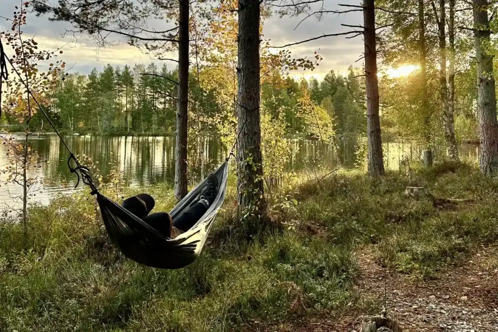 Zeit geniessen in der Hängematte in Schweden - hejanord