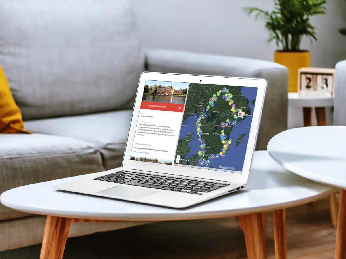 hejanord reiseroute schweden bis mittelschweden laptop digitale Reiseroute bis Mittelschweden Laptop - hejanord