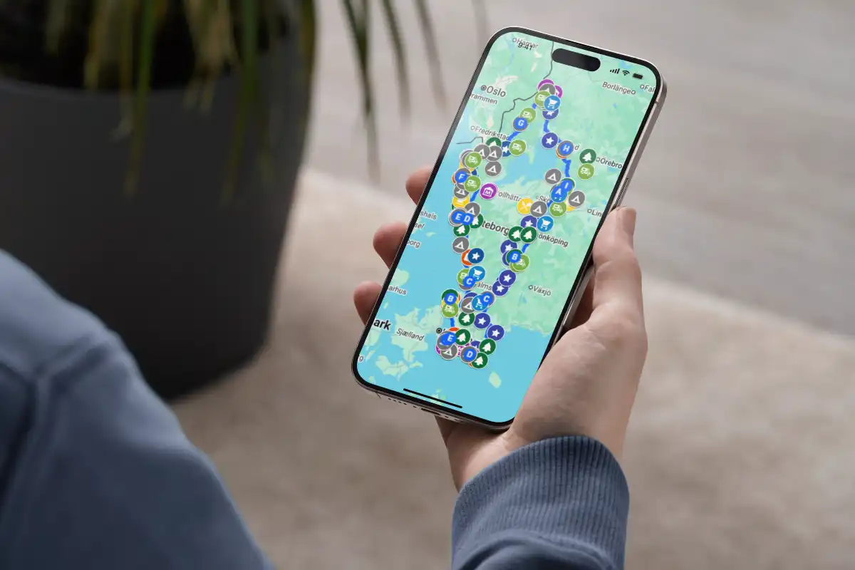 hejanord reiseroute schweden west iphone digitale Reiseroute Südschweden West Iphone - hejanord