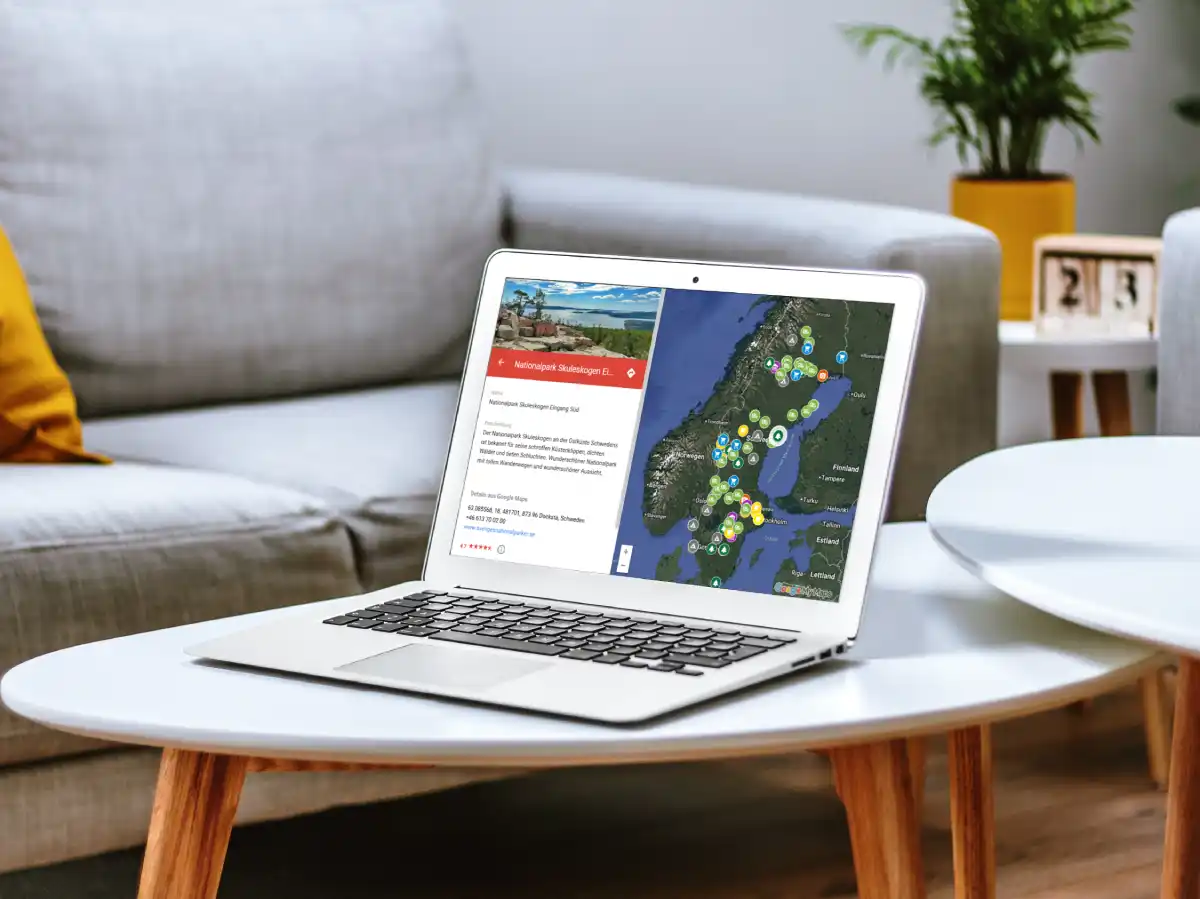 hejanord Eves Top100 Steps Laptop Eves Top100 Steps Schweden Karte Laptop - hejanord