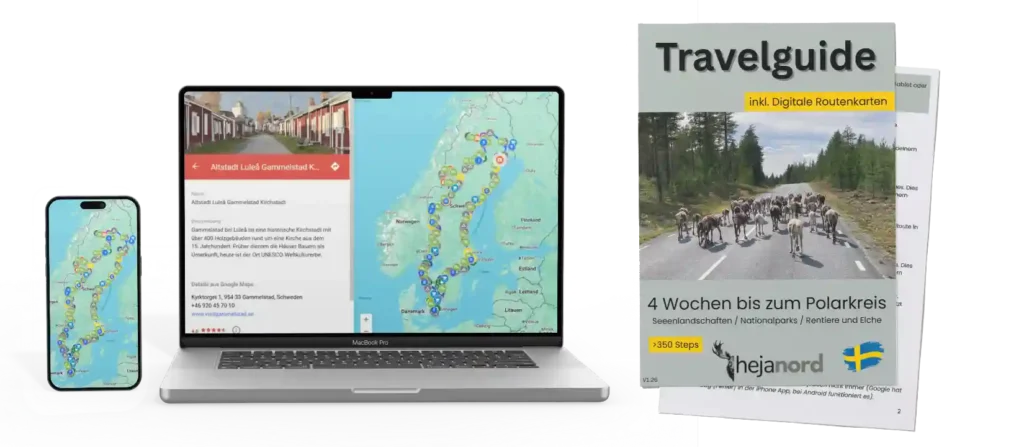 Skandinavien Reiseroute Polarkreis mit Travelguide hejanord
